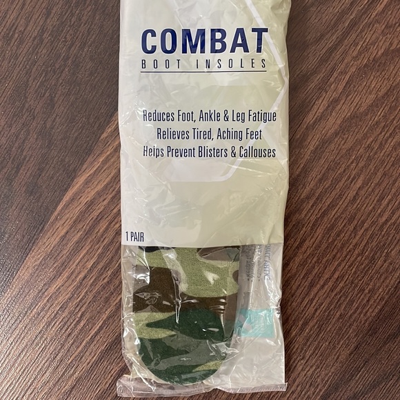 ⚜️Combat Boot Camouflage Extra Thick Shoe Insoles NWT! - Picture 2 of 3